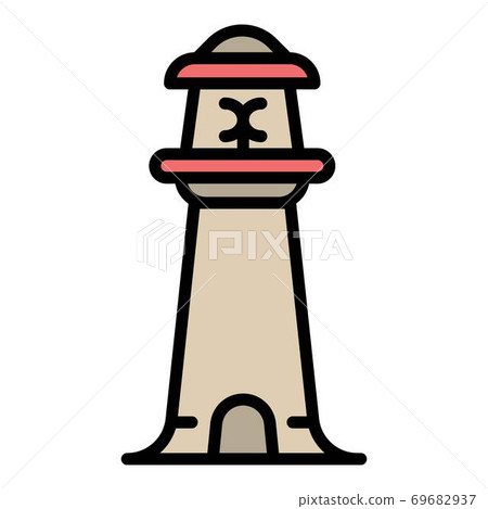 Coast lighthouse icon, outline style Coast lighthouse icon, outline style 69682937