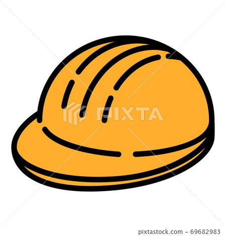 Architect helmet icon, outline style Architect helmet icon, outline style 69682983