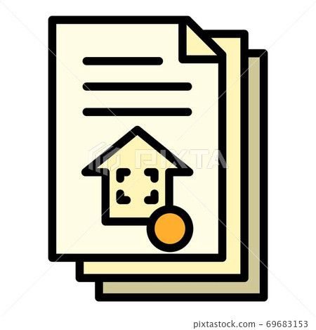 Architect house project icon, outline style Architect house project icon, outline style 69683153