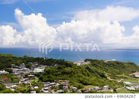 Beautiful sky and sea in Nanjo, Okinawa Beautiful sky and sea in Nanjo, Okinawa 69684267