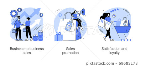 Product promotion abstract concept vector illustrations. Product promotion abstract concept vector illustrations. 69685178