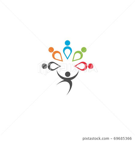 Community, network and social logo design template - Stock Illustration ...