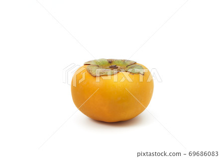 Closeup persimmons isolated on a white background Closeup persimmons isolated on a white background 69686083