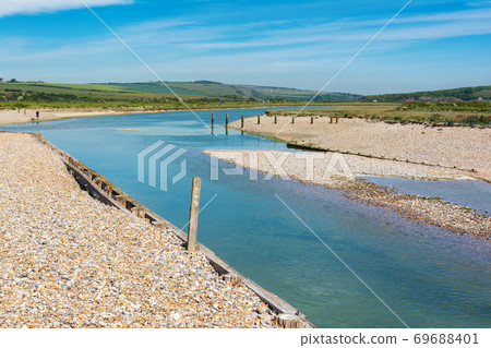 Cuckmere beach near Seaford, East Sussex, England 69688401
