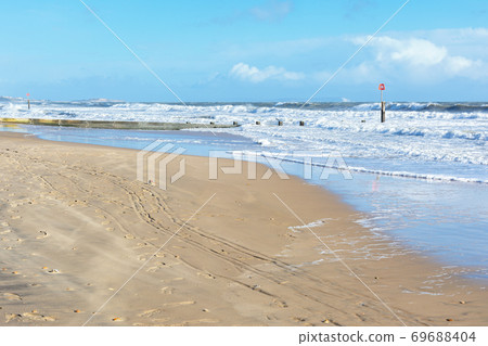Bournemouth beach, Dorset. England, sand and sea Bournemouth beach, Dorset. England, sand and sea 69688404