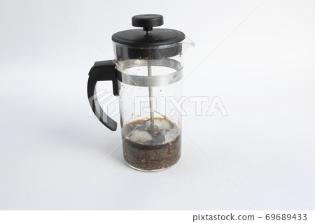Mold in tea pot on white background 69689433