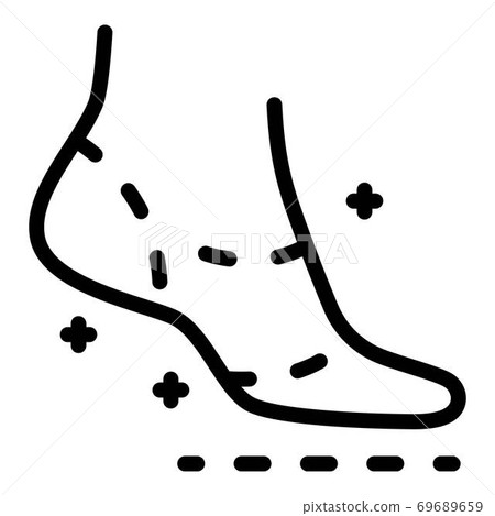 Woman foot icon, outline style Woman foot icon, outline style 69689659