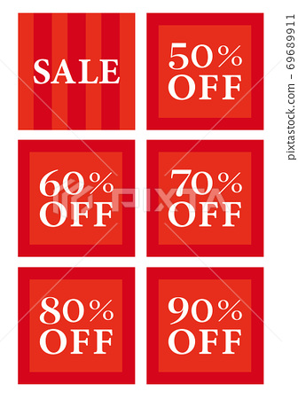 Clearance Sale Winter Sale Pop Set Stock Illustration Clearance Sale Winter Sale Pop Set Stock Illustration