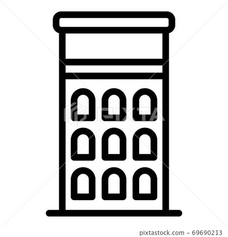 Riga building icon, outline style 69690213
