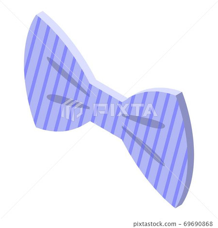 Man bowtie icon, isometric style 69690868