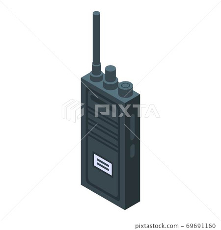 Walkie talkie icon, isometric style 69691160