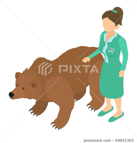 Animal health icon, isometric style Animal health icon, isometric style 69691365