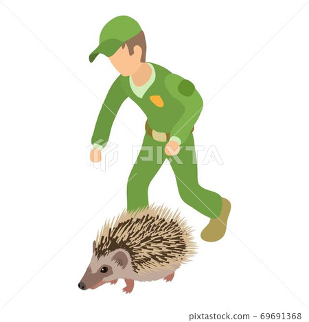 Animal rescue icon, isometric style 69691368