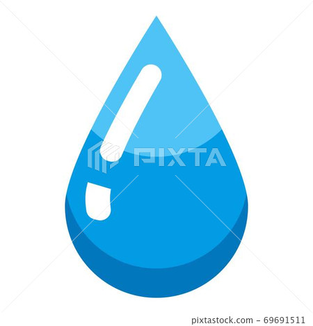 Water drop icon, isometric style Water drop icon, isometric style 69691511