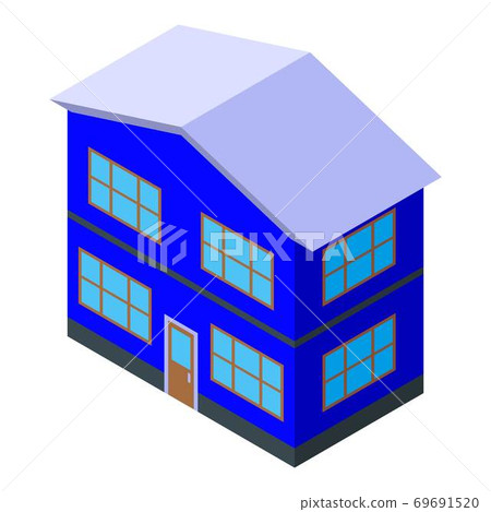 American house icon, isometric style American house icon, isometric style 69691520