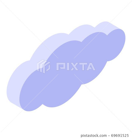 Sky cloud icon, isometric style Sky cloud icon, isometric style 69691525