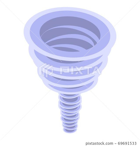 Storm tornado icon, isometric style - Stock Illustration [69691533] - PIXTA