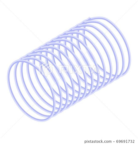 Extend coil icon, isometric style 69691732