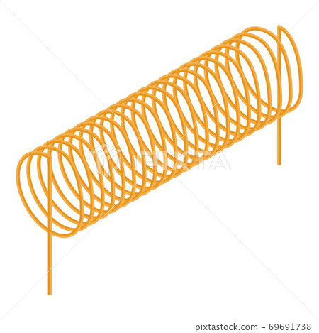 Machine coil icon, isometric style 69691738