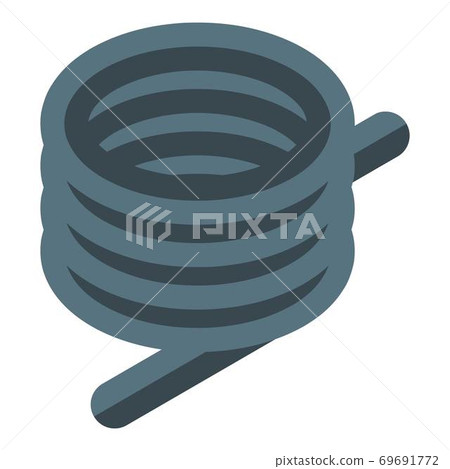 Spring coil icon, isometric style 69691772