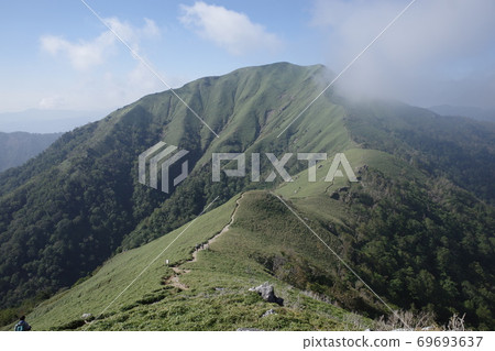 Beautiful and majestic Mt. Tsurugi in Tokushima Prefecture, Japan 69693637