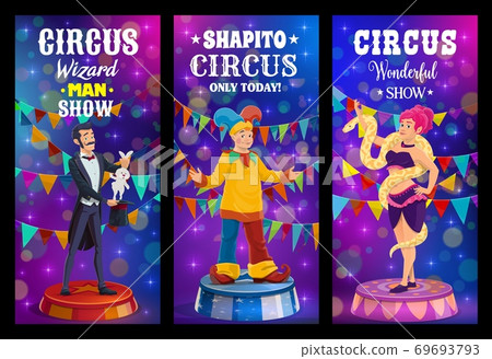 Big top tent circus, funfair carnival show clowns Big top tent circus, funfair carnival show clowns 69693793