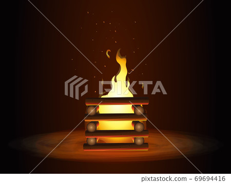 Bonfire campfire Bonfire campfire 69694416