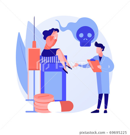 Drug rehab center abstract concept vector illustration. 69695225