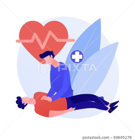 CPR abstract concept vector illustration. 69695276