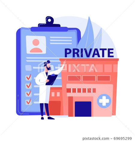 Private healthcare abstract concept vector illustration. 69695299