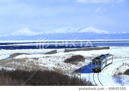 Kushimonomon線在冬天和漂流冰 69695580