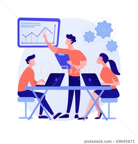 Workplace culture abstract concept vector illustration. Workplace culture abstract concept vector illustration. 69695671