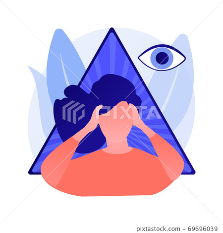 Clairvoyance ability abstract concept vector illustration. Clairvoyance ability abstract concept vector illustration. 69696039
