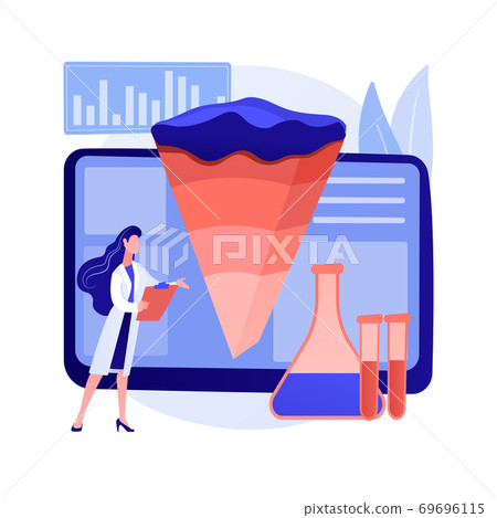 Geochemistry abstract concept vector illustration. 69696115