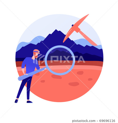 Geology abstract concept vector illustration. 69696116
