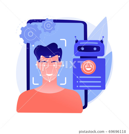 Affective computing abstract concept vector illustration. 69696118