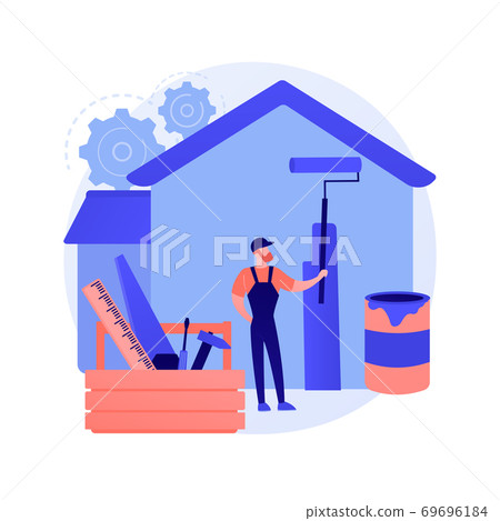 DIY repair abstract concept vector illustration. DIY repair abstract concept vector illustration. 69696184
