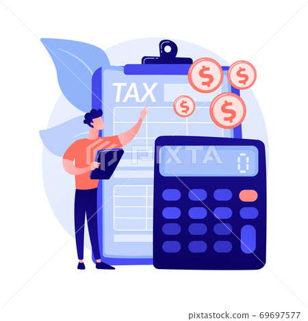 Net income calculating abstract concept vector illustration. Net income calculating abstract concept vector illustration. 69697577