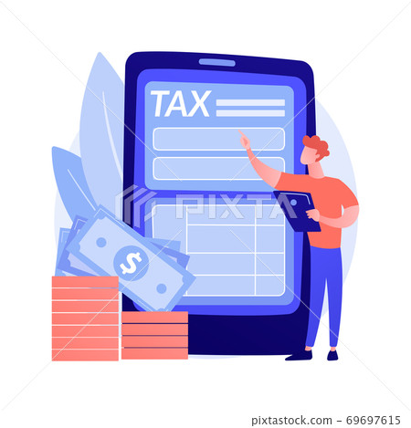 Tariff repay vector concept metaphor 69697615