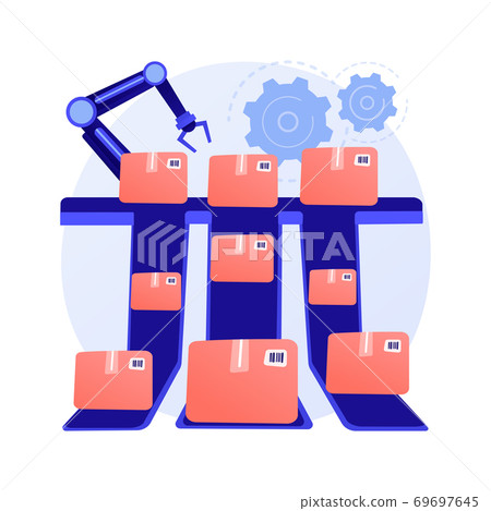 Sortation systems abstract concept vector illustration. Sortation systems abstract concept vector illustration. 69697645