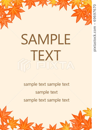 Maple frame - Stock Illustration [69697670] - PIXTA