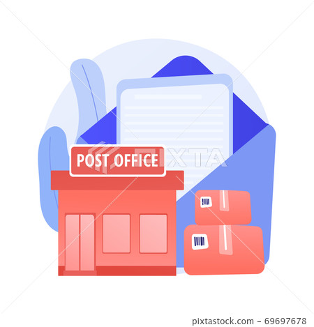 Post office abstract concept vector illustration. - Stock Illustration ...