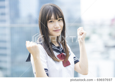 high school girl cheering 69697697