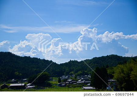 Rural summer clouds, Irido clouds Rural summer clouds, Irido clouds 69697844