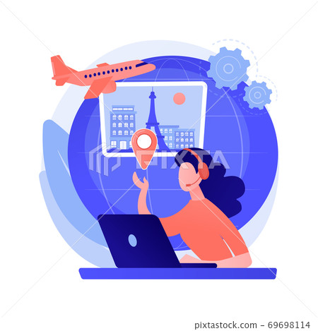 Travel agent abstract concept vector illustration. Travel agent abstract concept vector illustration. 69698114