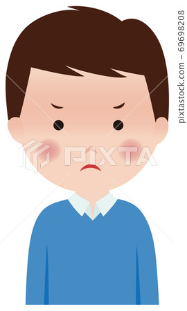 Male cute character angry male Male cute character angry male 69698208