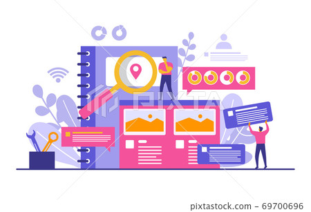 People Build Website Design Web Page Project Development Illustration People Build Website Design Web Page Project Development Illustration 69700696