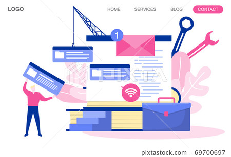 People Build Website Design Web Page Project Development Illustration People Build Website Design Web Page Project Development Illustration 69700697