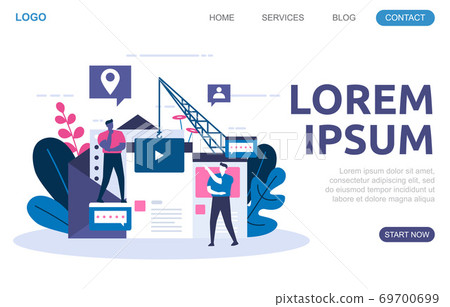 People Build Website Design Web Page Project Development Illustration People Build Website Design Web Page Project Development Illustration 69700699