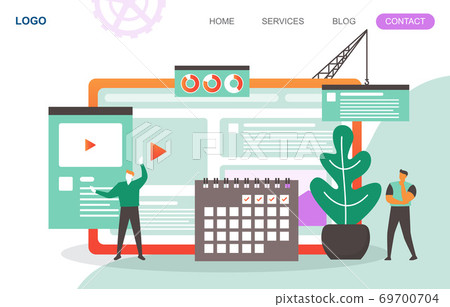 People Build Website Design Web Page Project Development Illustration People Build Website Design Web Page Project Development Illustration 69700704